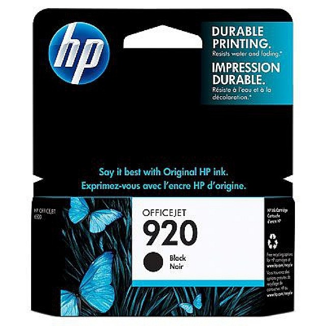 HP 920 originele ink cartridge zwart standard capacity 420 p