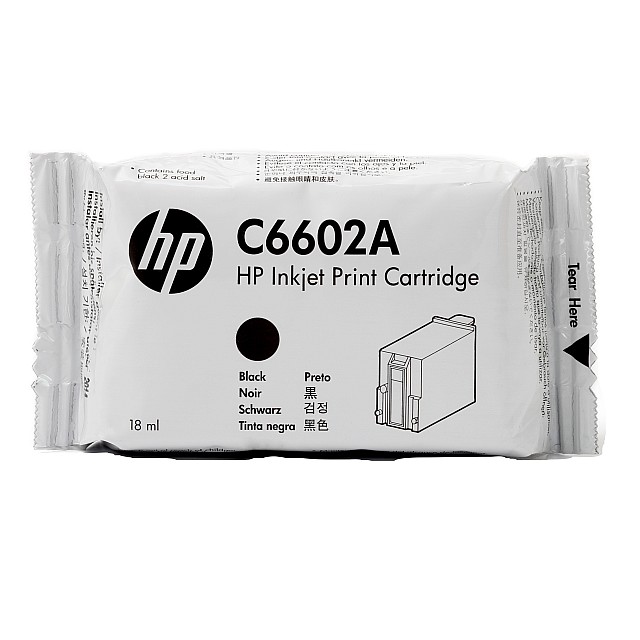 HP original TIJ 1.0 original Ink cartridge C6602A black stan
