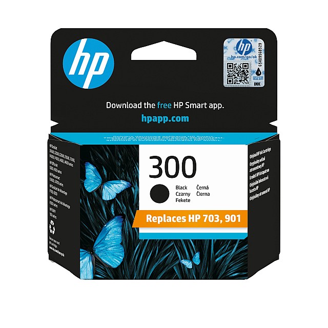 HP 300 original Ink cartridge CC640EE UUS black standard cap
