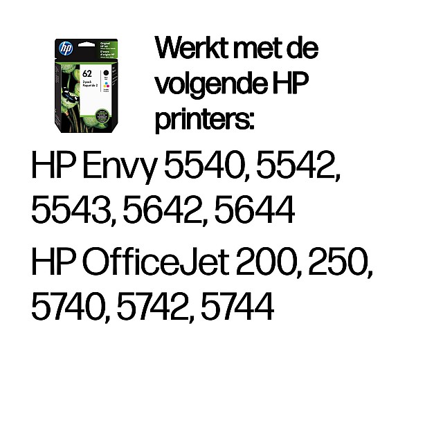 HP 62 original Ink cartridge N9J71AE Combo 2-Pack Standard C