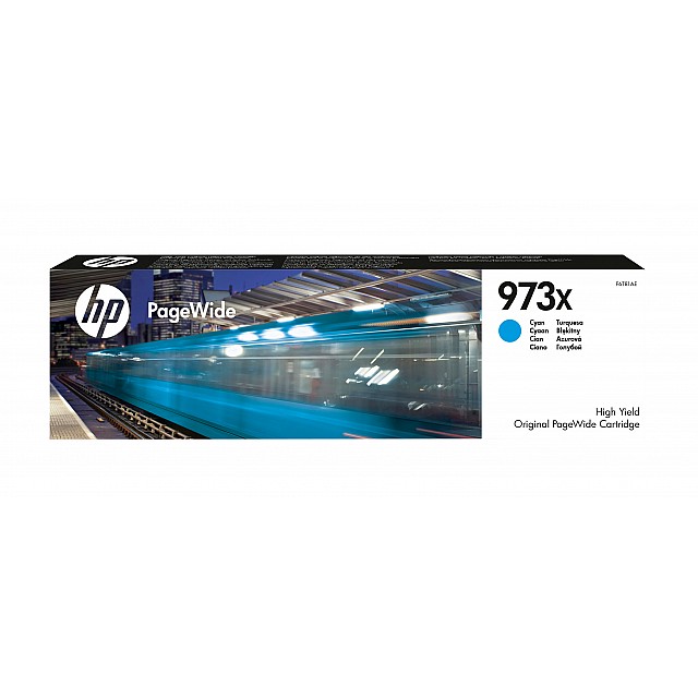 HP 973X original high yield cyan PageWide cartridge F6T81AE