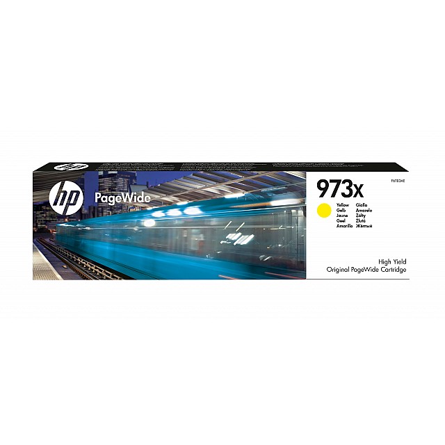 HP 973X original high yield yellow PageWide cartridge F6T83A