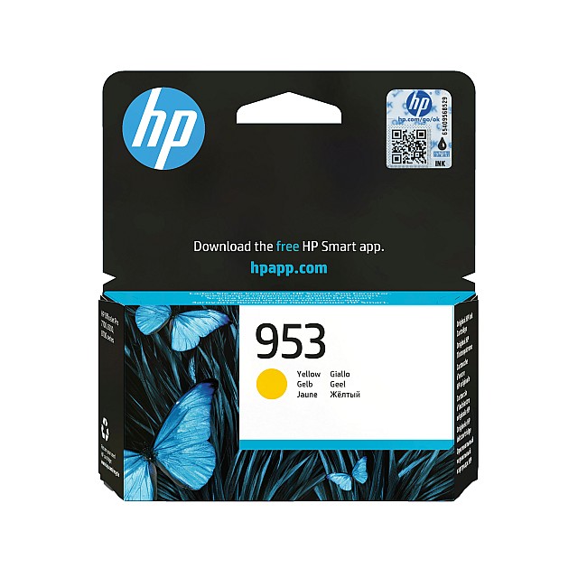 HP 953 original Ink cartridge F6U14AE BGX Yellow 700 Pages HP 953 original Ink cartridge F6U14AE BGX Yellow 700 Pages