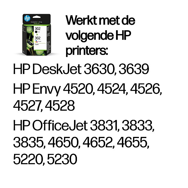 HP 302 original Ink cartridge X4D37AE Combo 2-Pack