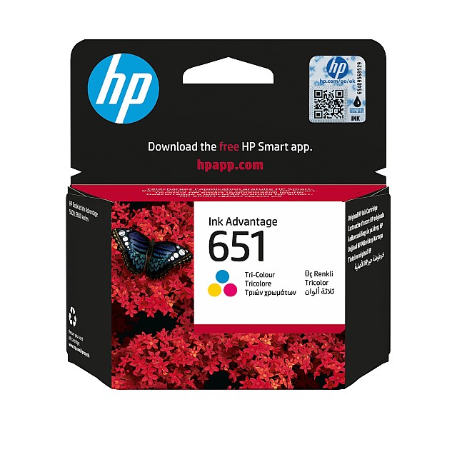 HP 651 original Ink cartridge C2P11AE BHL Tri-color