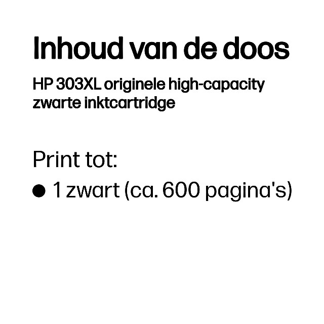 HP 303XL High Yield Black Ink Cartridge HP 303XL High Yield Black Ink Cartridge