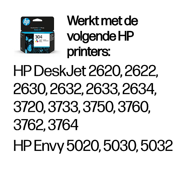 HP 304 Tri-color Original Ink Cartridge