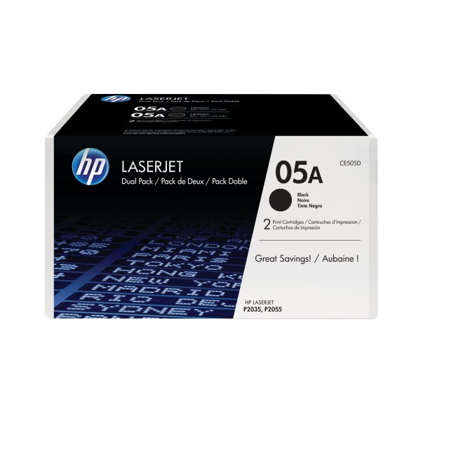 HP 05A original LaserJet Toner cartridge CE505D black standa