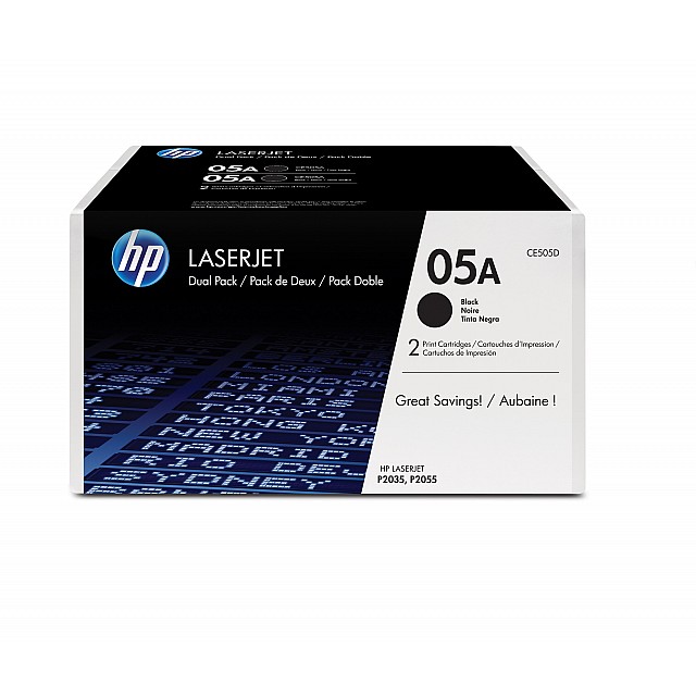 HP 05A original LaserJet Toner cartridge CE505D black standa