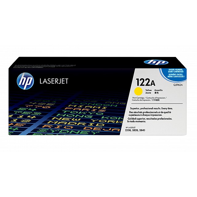 HP 122A Colour LaserJet originele toner cartridge geel stand