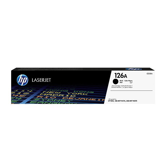 HP 126A original LaserJet Toner cartridge CE310A black stand