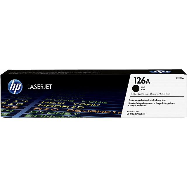 HP 126A original LaserJet Toner cartridge CE310A black stand