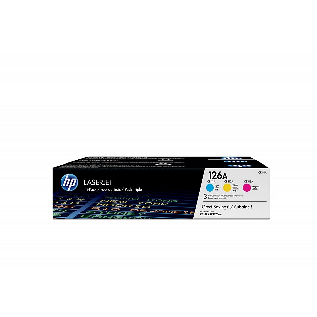 HP 126A original Toner cartridge CF341AD cyan magenta yellow