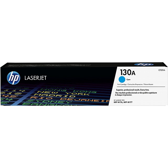 HP 130A original Toner cartridge CF351A cyan standard capaci