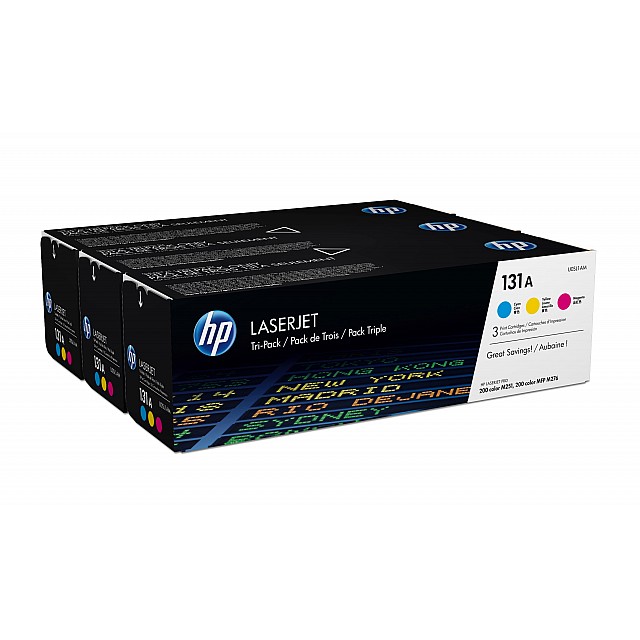 HP 131A original Toner cartridge U0SL1AM cyan magenta yellow