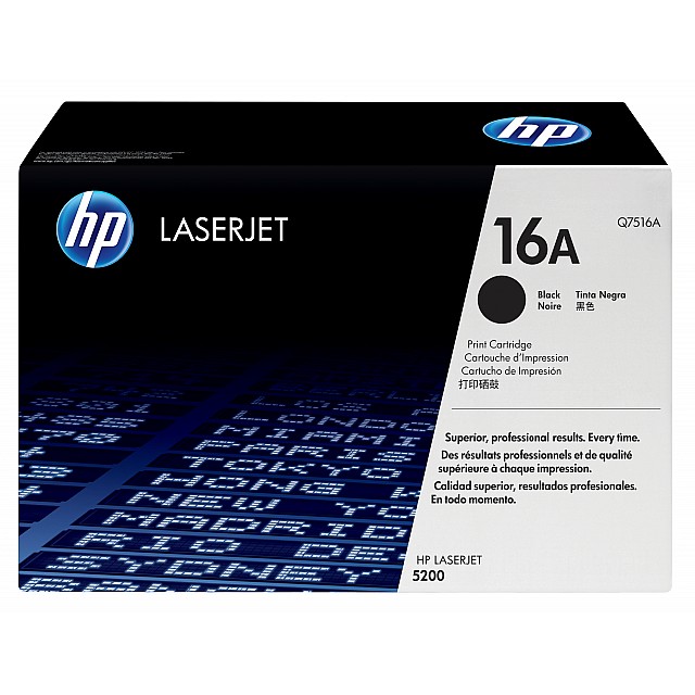 HP 16A original LaserJet Toner cartridge Q7516A black standa