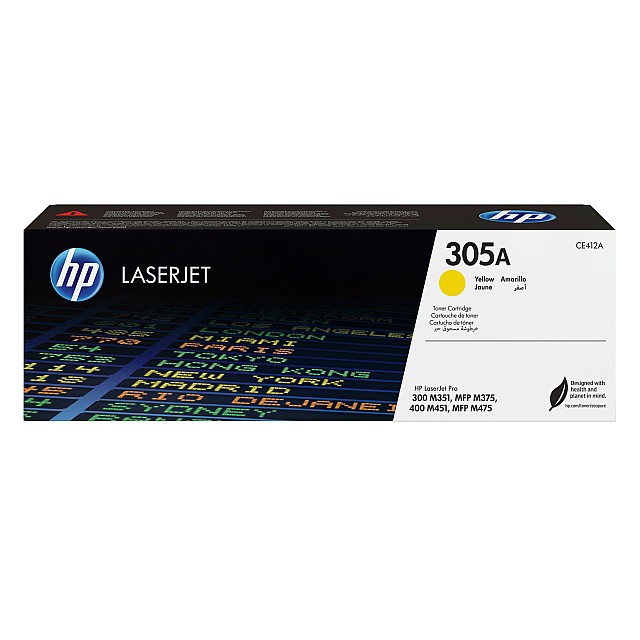 HP 305A original LaserJet Toner cartridge CE412A yellow stan