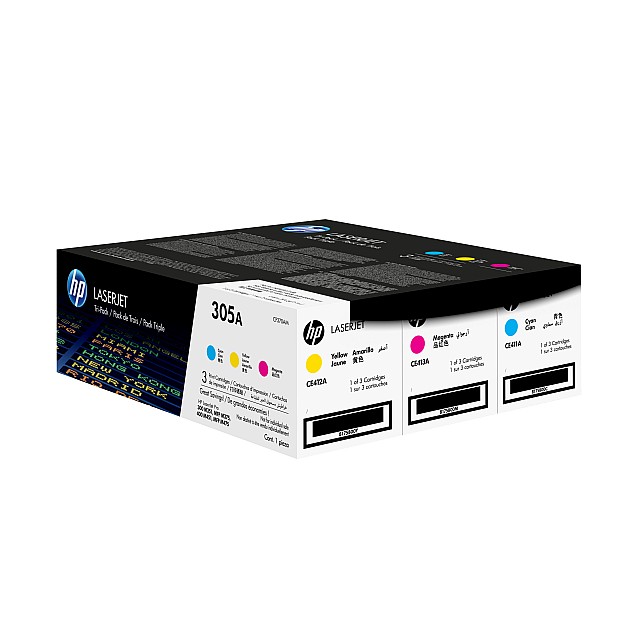 HP 305A original Toner cartridge CF370AM cyan magenta yellow