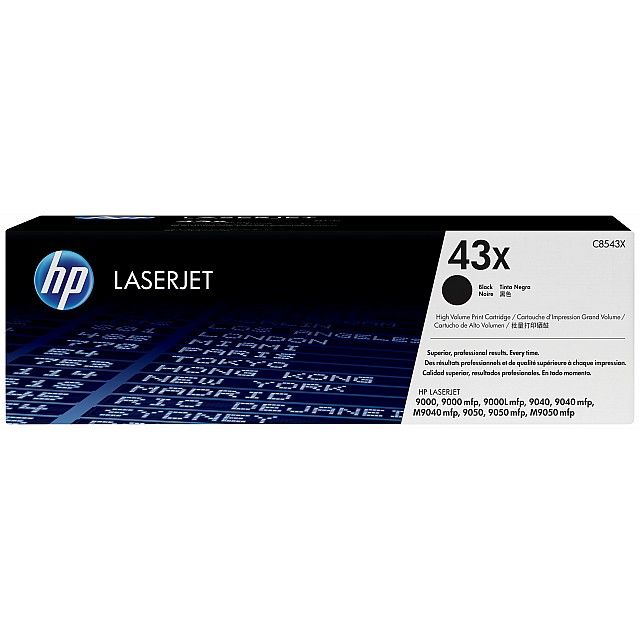 HP 43X original LaserJet original Toner cartridge C8543X bla