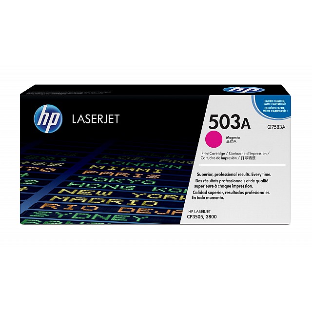 HP 503A Colour LaserJet originele toner cartridge magenta st