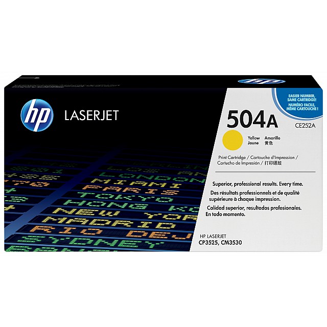 HP 504A original Colour LaserJet Toner cartridge CE252A yell