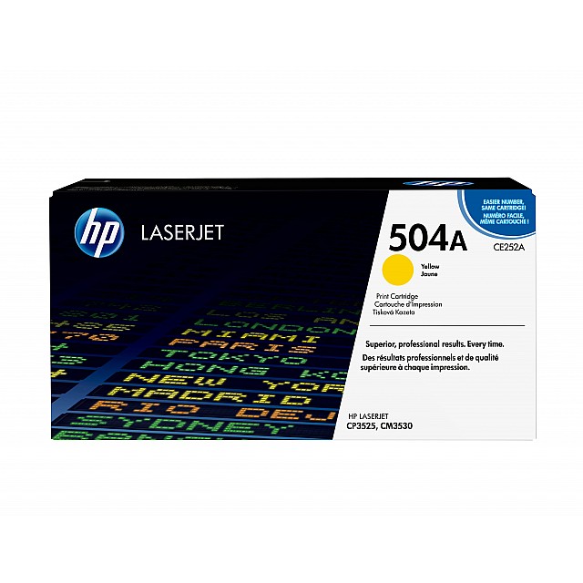HP 504A original Colour LaserJet Toner cartridge CE252A yell