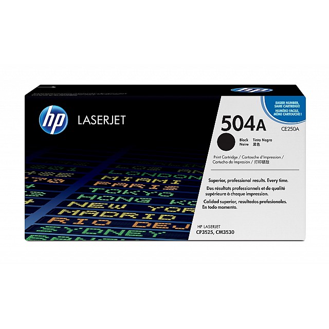 HP 504A original Colour LaserJet Toner cartridge CE250A blac