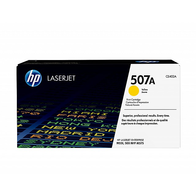 HP 507A original Toner cartridge CE402A yellow standard capa