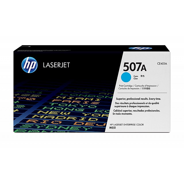 HP 507A original original Toner cartridge CE401A cyan standa