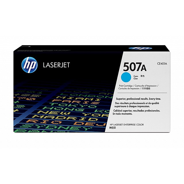 HP 507A original original Toner cartridge CE401A cyan standa