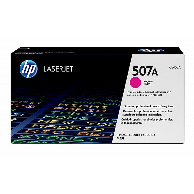 HP 507A original Toner cartridge CE403A magenta standard cap
