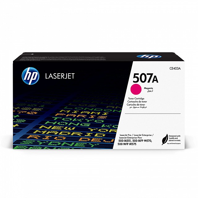 HP 507A original Toner cartridge CE403A magenta standard cap