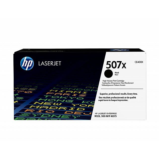 HP 507X original Toner cartridge CE400X black high capacity