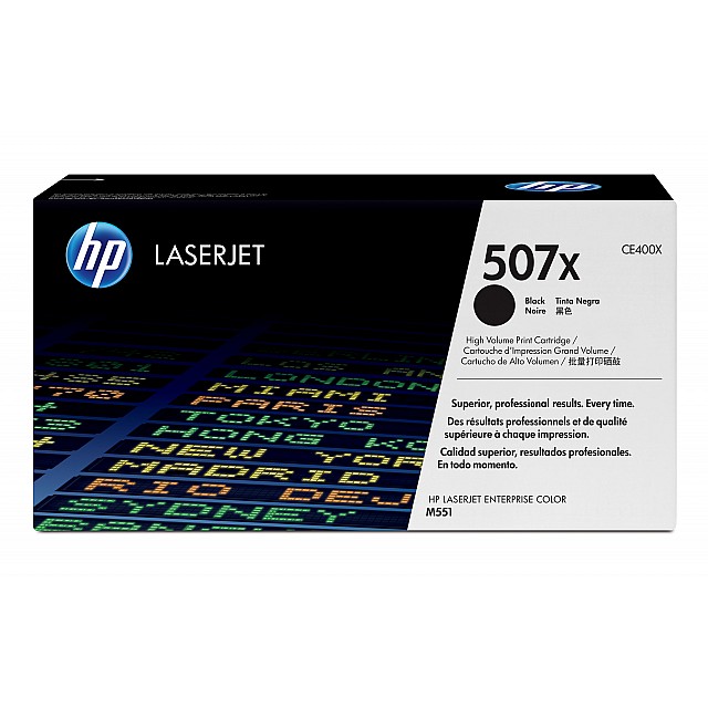 HP 507X original Toner cartridge CE400X black high capacity