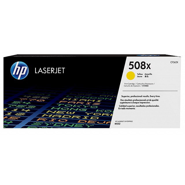 HP 508X original Toner cartridge CF362X yellow 9.500 pages h