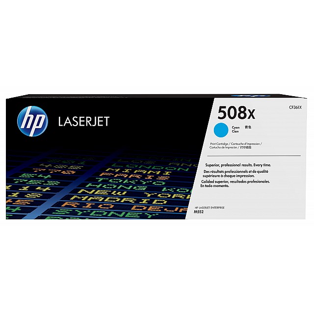 HP 508X original Toner cartridge CF361X cyan 9.500 pages hig