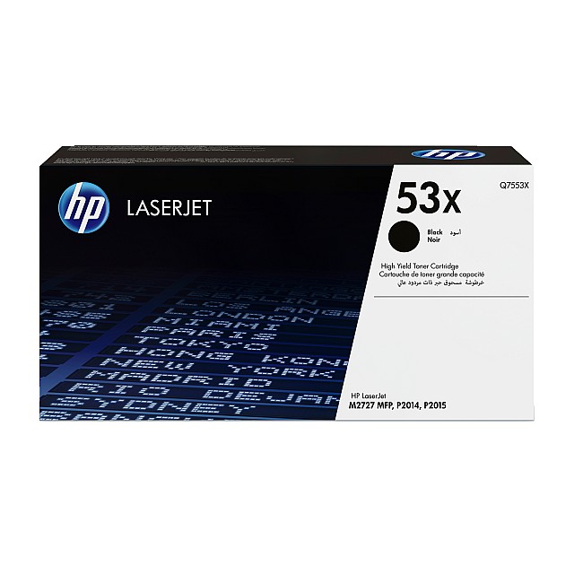 HP 53X original LaserJet Toner cartridge Q7553X black standa
