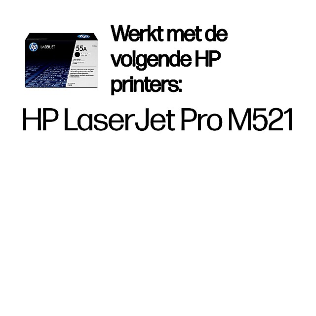 HP 55A original LaserJet Toner cartridge CE255A black standa