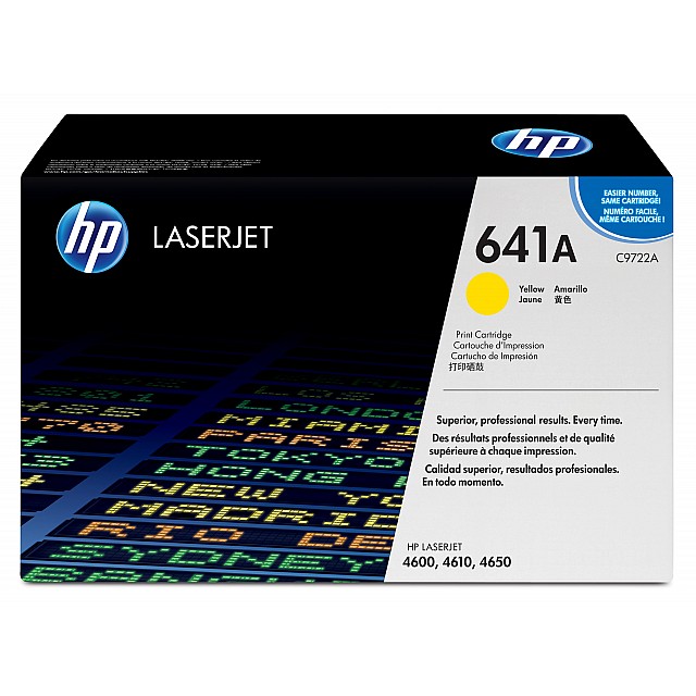 HP 641A original Colour LaserJet Toner cartridge C9722A yell
