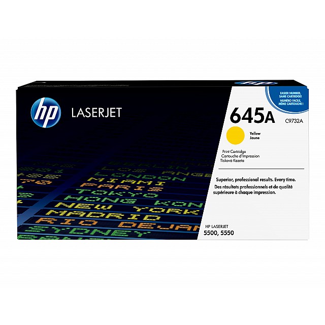 HP 645A original Colour LaserJet Toner cartridge C9732A yell