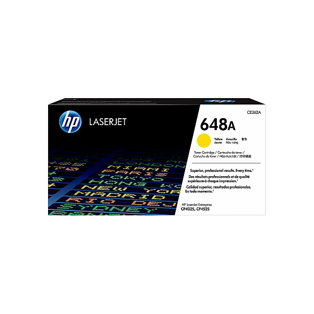 HP 648A original Color LaserJet Toner cartridge CE262A yello