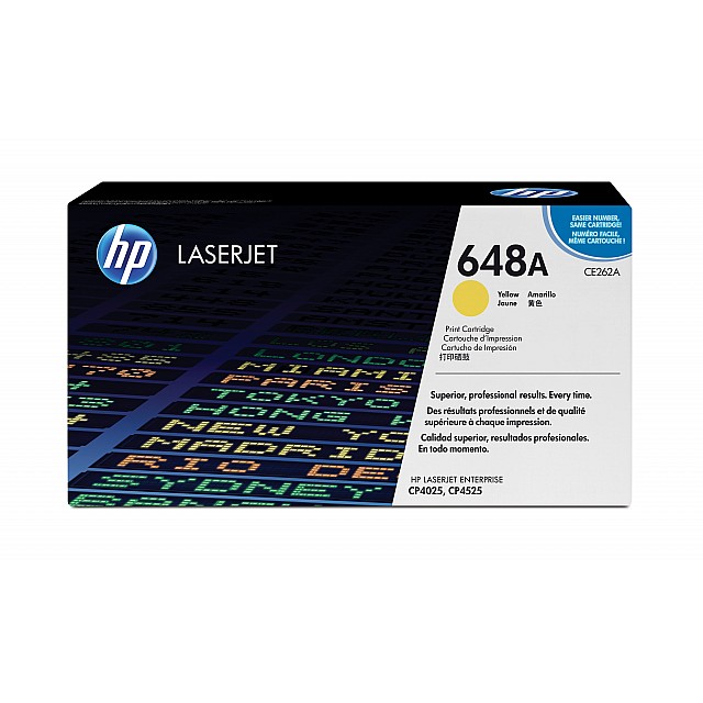 HP 648A original Color LaserJet Toner cartridge CE262A yello