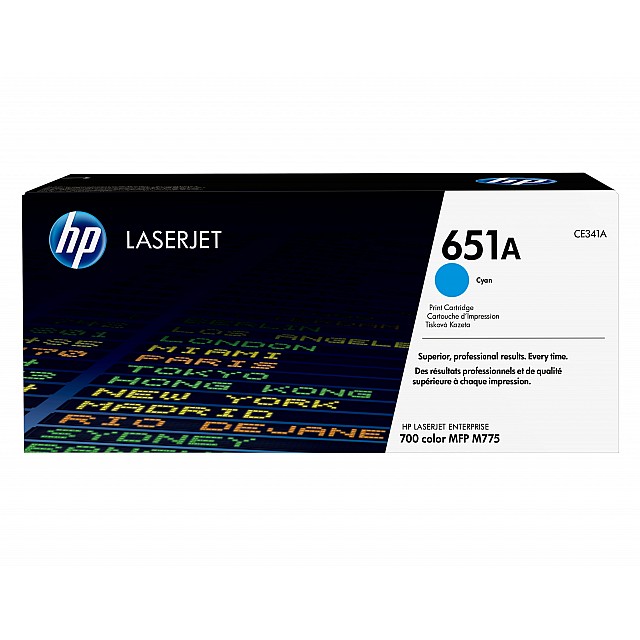 HP 651A original Toner cartridge CE341A cyan standard capaci