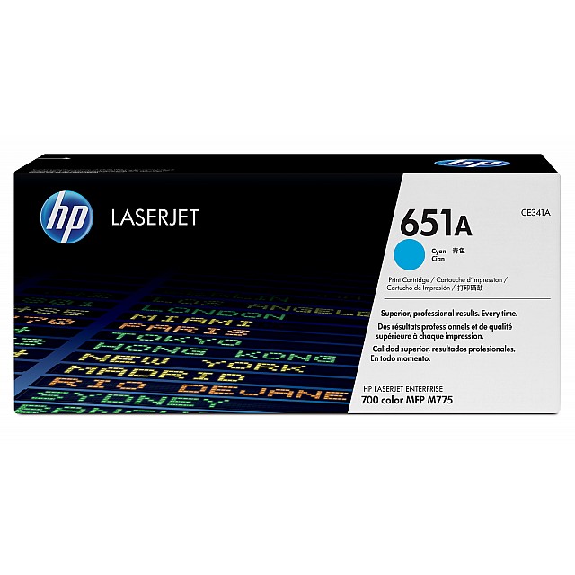 HP 651A original Toner cartridge CE341A cyan standard capaci
