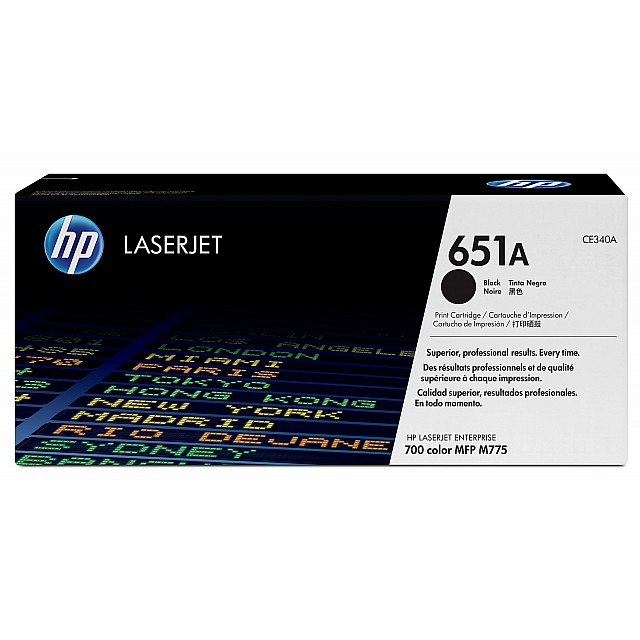 HP 651A original Toner cartridge CE340A black standard capac