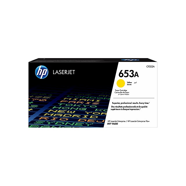HP 653A original Toner cartridge CF322A yellow standard capa