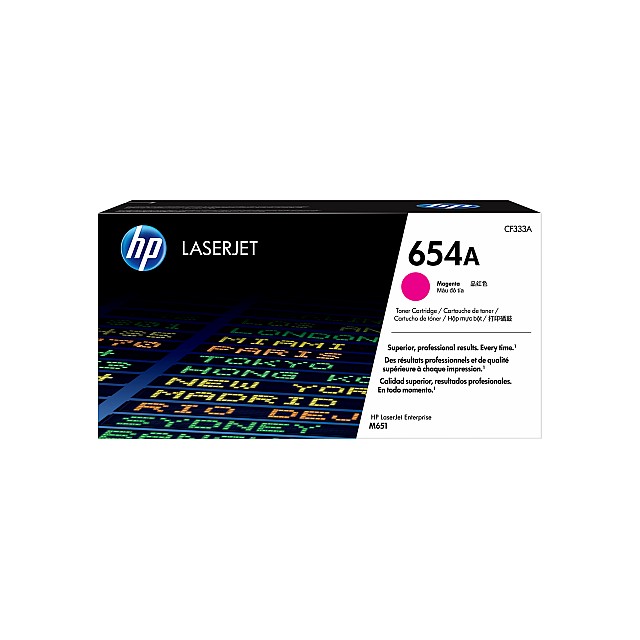 HP 654A original Toner cartridge CF333A magenta standard cap