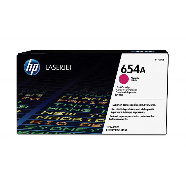 HP 654A original Toner cartridge CF333A magenta standard cap