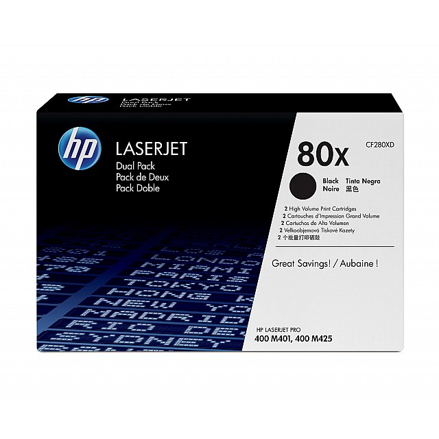 HP 80XD original Toner cartridge CF280XD black high capacity