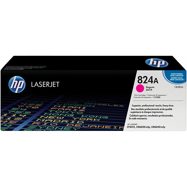 HP 824A original Colour LaserJet Toner cartridge CB383A mage